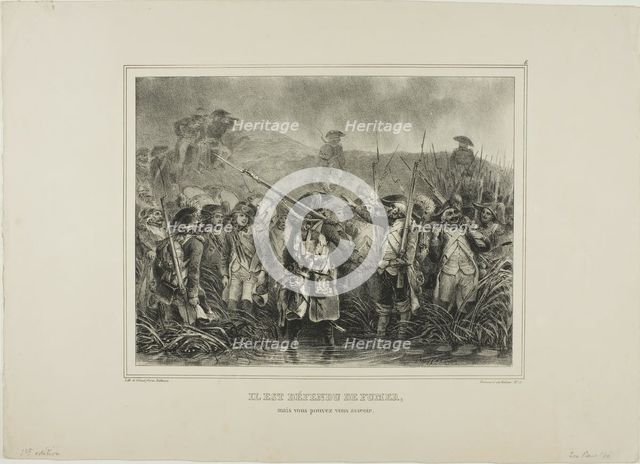 Il est défendu de fumer, mais vous pouvez vous asseoir, 1834. Creator: Auguste Raffet.
