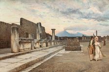 Il foro a Pompei. Creator: Bazzani, Luigi (1836-1927)