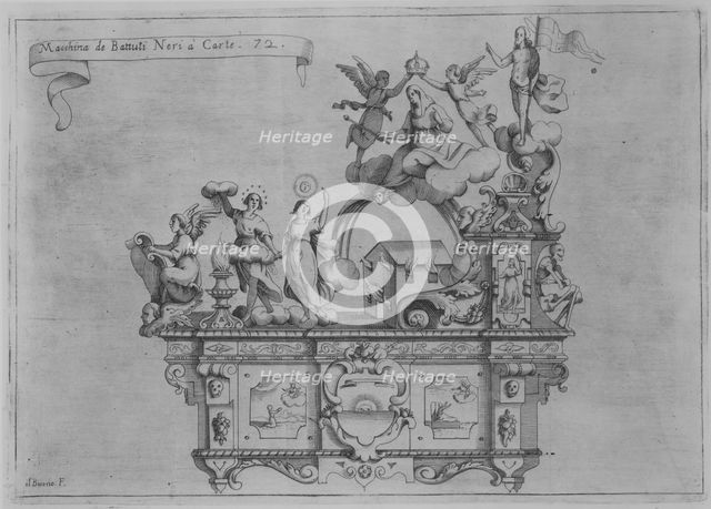 Il Fuoco Trionfante...della Traslatione della Miracolo...La Madona Del Fuoco...li xx di Ot..., 1637. Creator: Floriano dal Bono.