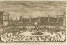 Il mondo festeggiante, balletto a cavallo on the occasion of the wedding of Cosimo de Medici with M Artist: Della Bella, Stefano (1610-1664)