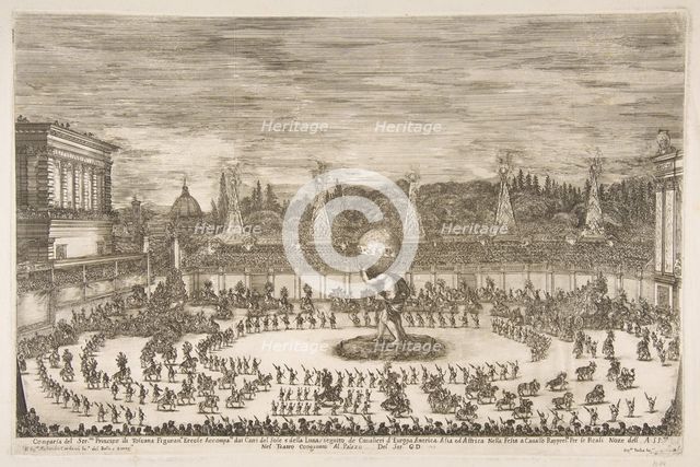 Il Mondo Festeggiante: Entrance of Cosimo III de' Medici, 1661. Creator: Stefano della Bella.