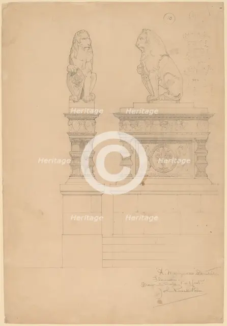 Il Marzocco, Donatello, c. 1896. Creator: John Russell Pope.
