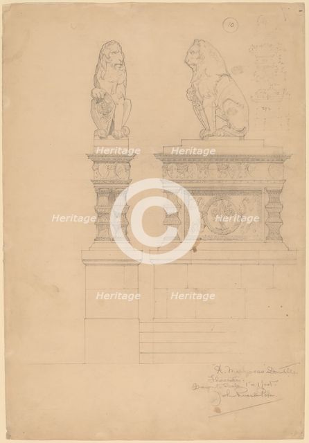 Il Marzocco, Donatello, c. 1896. Creator: John Russell Pope.