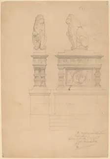 Il Marzocco, Donatello, c. 1896. Creator: John Russell Pope