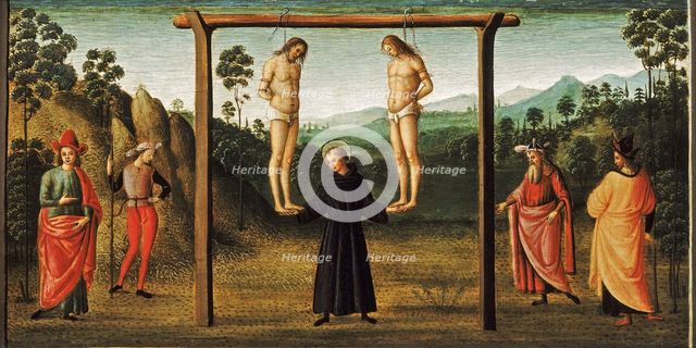 Il Miracolo degli impiccati (Predella of the Altarpiece of Saint Nicholas of Tolentino), 1500.
