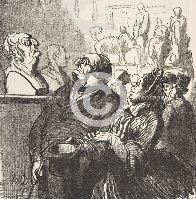 Il n'y a pas à dire, c'est bien moi, c'est bien mon galbe..., 1864.  Creator: Honore Daumier.