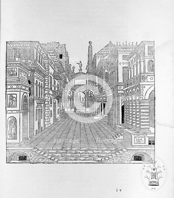 Il secondo libro della perspettiva (Scena Tragica). Artist: Serlio, Sebastiano (1475-c. 1554)