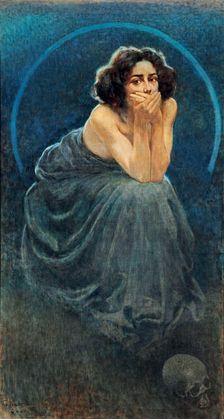 Il Silenzio (The Silence). L'enigma umano (The Human Enigma) Triptych, 1900
