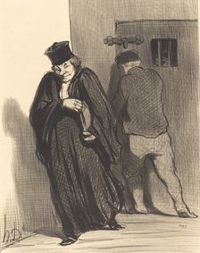 Il parait décidément que mon gaillard est un grand scélérat ..., 1848. Creator: Honore Daumier