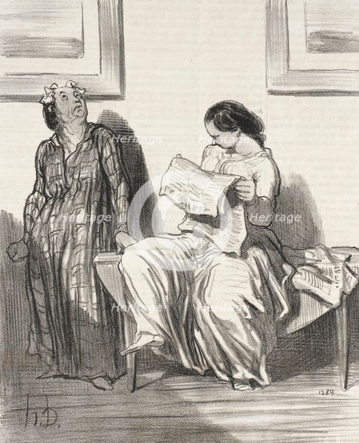 Il parait que les clubs vont être...fermés.., 1849. Creator: Honore Daumier.