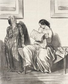 Il parait que les clubs vont être...fermés.., 1849. Creator: Honore Daumier