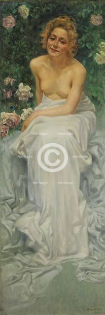 Il Piacere (The Pleasure). L'enigma umano (The Human Enigma) Triptych, 1900.