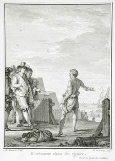 Il Retourne Chez ses Égaux, 1778. Creator: Nicolas de Launay