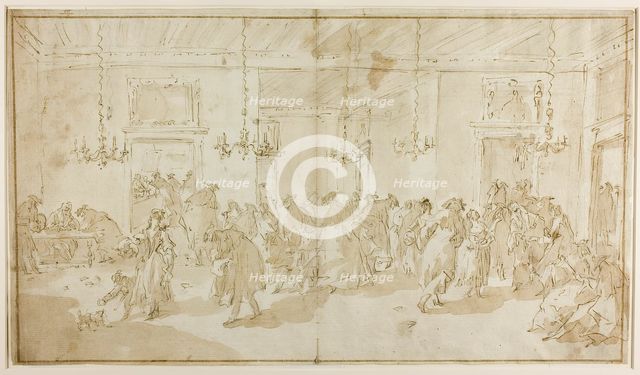 Il Ridotto, 1752/55. Creator: Antonio Guardi.