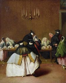 Il Ridotto, Mid of the 18th cen. Creator: Longhi, Pietro (1701-1785)