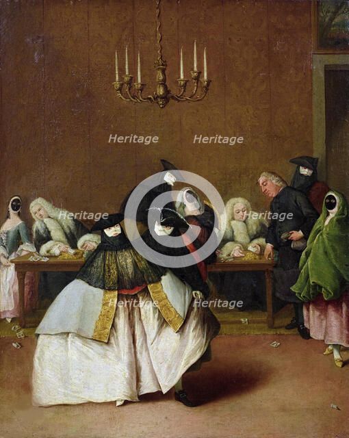 Il Ridotto, Mid of the 18th cen. Creator: Longhi, Pietro (1701-1785).