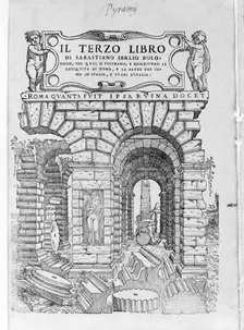 Il terzo libro di Sabastiano Serlio Bolognese, 1540. Creator: Sebastiano Serlio