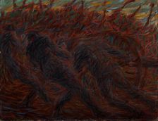 Il traino del cannone (Towing of a cannon), 1915. Creator: Cominetti, Giuseppe (1882-1930)