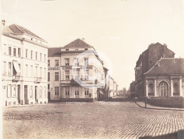 Il vient à Bruxelles, voit un appartement place du Cologne no. 7, 1854-56. Creator: Louis-Pierre-Théophile Dubois de Nehaut.