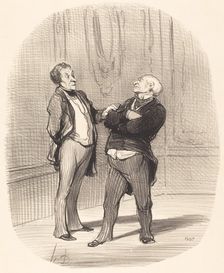 - Il y a la guerre...., les loyers vont peut-être diminuer..., 1859. Creator: Honore Daumier