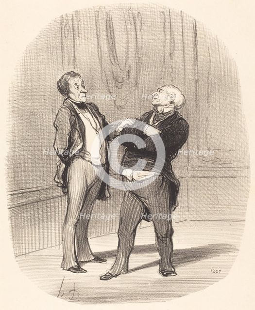 - Il y a la guerre...., les loyers vont peut-être diminuer..., 1859.  Creator: Honore Daumier.
