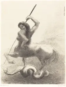 Il y eut des luttes et des vaines victoires (There were struggles and vain victories), 1883. Creator: Odilon Redon