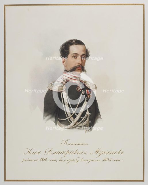 Ilya Dmitrievich Mukhanov (1815-1893). Artist: Hau (Gau), Vladimir Ivanovich (1816-1895)
