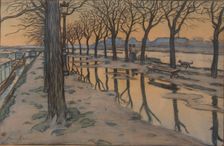 Île aux Cygnes, c1900. Creator: Rivière, Henri (1864-1951)