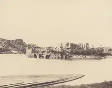 Ile de Fileh (Philæ), Vue Générale Prise du Sud-Est au Point B, 1851-52, printed 1853-54. Creator: Félix Teynard