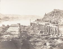 Ile de Fileh (Philæ), Vue Génèrale Prise du Point I, Sur La Plateforme..., 1851-52, printed 1853-54. Creator: Félix Teynard