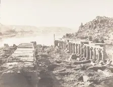 Ile de Fileh (Philæ), Vue Génèrale Prise du Point I, Sur La Plateforme..., 1851-52, printed 1853-54. Creator: Félix Teynard