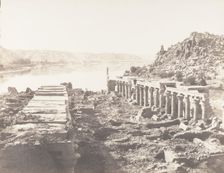 Ile de Fileh (Philæ), Vue Génèrale Prise du Point I, Sur La Plateforme..., 1851-52, printed 1853-54. Creator: Félix Teynard