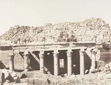 Ile de Fileh (Philæ), Colonnade Occidentale - Ruines Vues du Point L, 1851-52, printed 1853-54. Creator: Félix Teynard