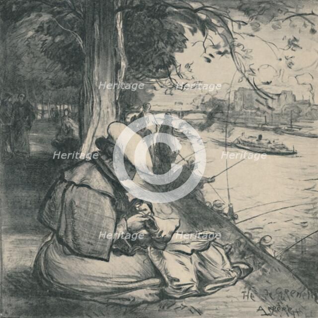 'Île Des Cygnes', c1898, (1919). Artist: Auguste Lepere.