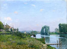 Ile Saint-Denis 1872. Artist: Alfred Sisley