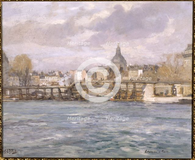 Ile Saint-Louis pier, c1900. Creator: Eugene Louis Gillot.