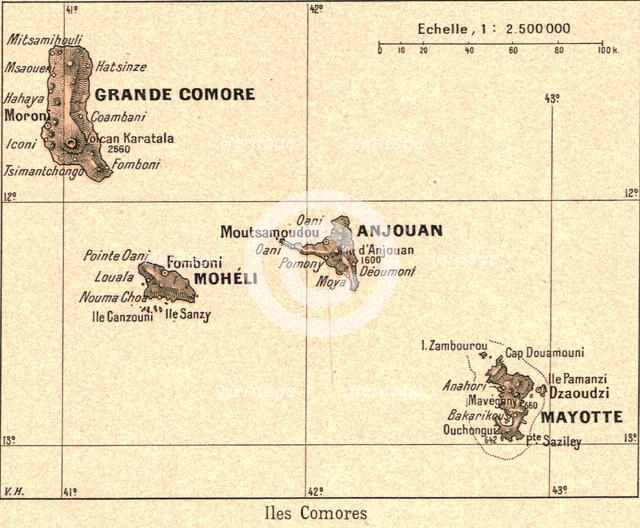 ''Iles Comores; Iles Africaines de la mer des Indes', 1914. Creator: Unknown.