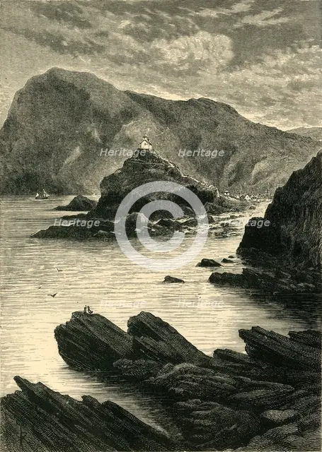 'Ilfracombe - View from the Rocks at the Base of the Capstone', 1898. Creator: Unknown.