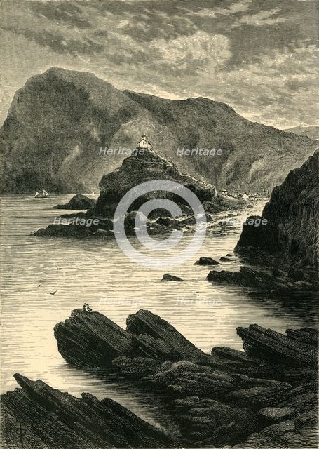 'Ilfracombe - View from the Rocks at the Base of the Capstone', 1898. Creator: Unknown.