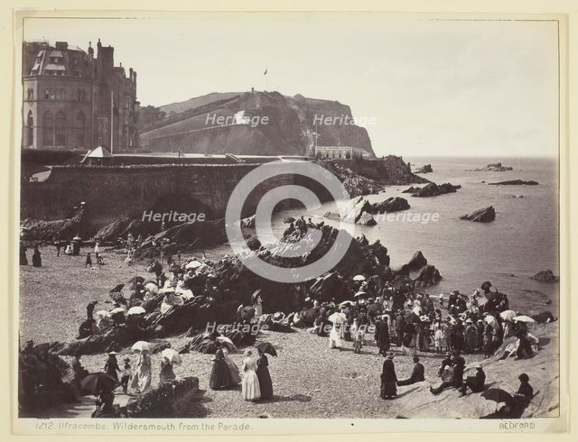 Ilfracombe, Wildersmouth from the Parade, 1860/94. Creator: Francis Bedford.