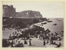 Ilfracombe, Wildersmouth from the Parade, 1860/94. Creator: Francis Bedford