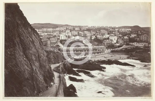Ilfracombe, Capstone Parade and Wildersmouth, 1860/94. Creator: Francis Bedford.