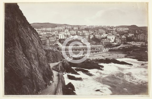 Ilfracombe, Capstone Parade and Wildersmouth, 1860/94. Creator: Francis Bedford.
