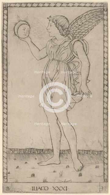 Iliaco (Genius of the Sun), c. 1465. Creator: Master of the E-Series Tarocchi.