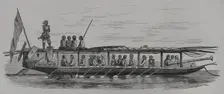 Illanoan Pirates from Tampassook, Borneo, 1856. Creator: Unknown