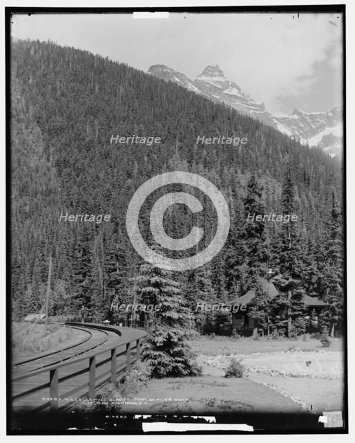 Illecillewaet Glacier from Glacier House, Selkirk Mountains, B.C., c.between 1901 and 1906. Creator: Unknown.
