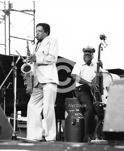 Illinois Jacquet and Gene Ramey, Capital Radio Jazz Festival, Alexandra Palace, London, 1979. Creator: Brian Foskett.