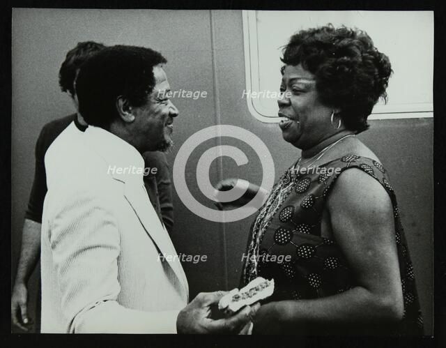 Illinois Jacquet and Sarah Vaughan, Capital Radio Jazz Festival, Knebworth, Hertfordshire, 1981. Artist: Denis Williams