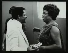 Illinois Jacquet and Sarah Vaughan, Capital Radio Jazz Festival, Knebworth, Hertfordshire, 1981. Creator: Denis Williams