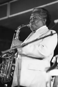 Illinois Jacquet, North Sea Jazz Festival, The Hague, Netherlands, 1993. Creator: Brian Foskett
